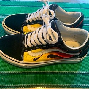 Flame old skool vans